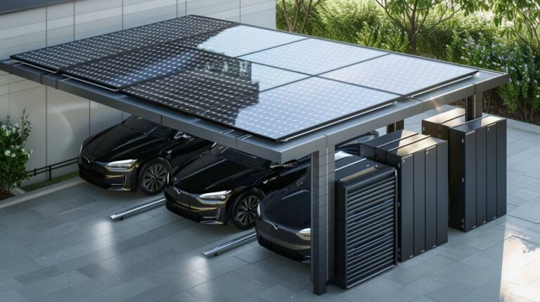 Le carport solaire avec stockage