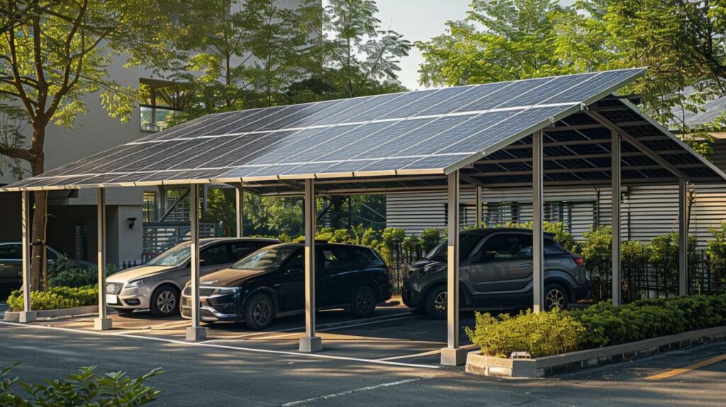 Carport solaire : une solution de recharge éco-responsable