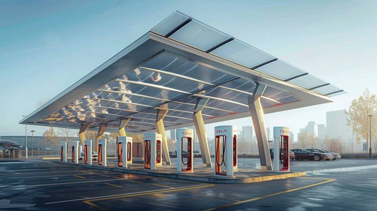 Le carport solaire pour recharger les véhicules électriques