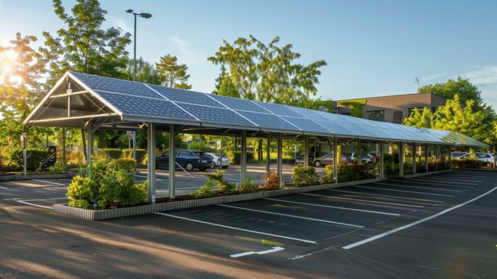 Les bienfaits écologiques des carports solaires
