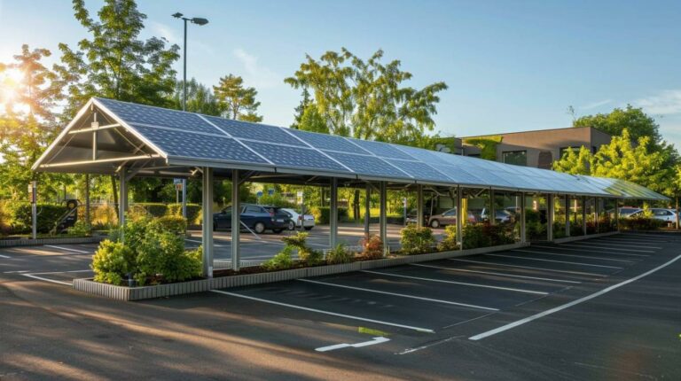 Les bienfaits écologiques des carports solaires