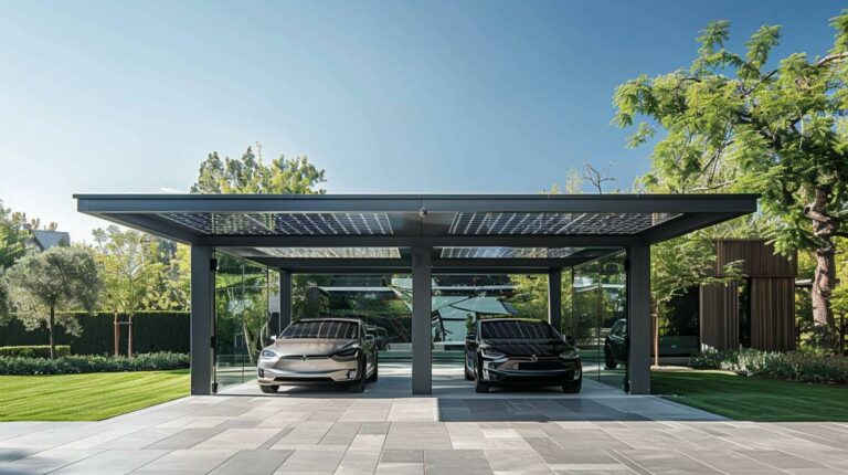 Optimisez votre espace avec un carport solaire pour 2 voitures