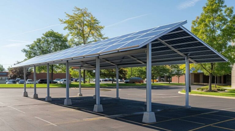 Protégez votre voiture avec des carports solaires sécurisés