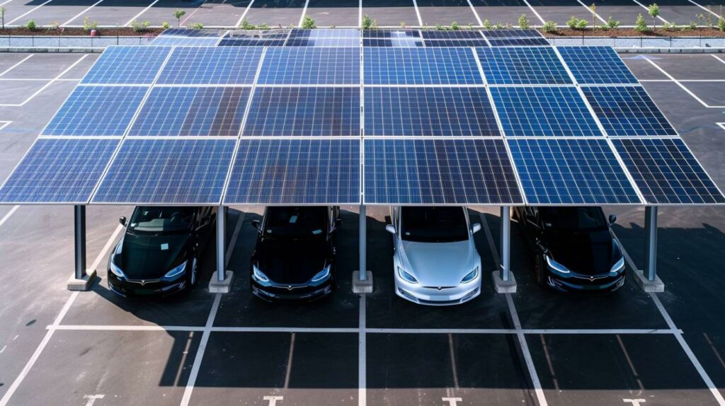 Carports solaires : des projets innovants